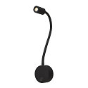 SLV Premium-LED Displayleuchte DIO FLEX PLATE, mit Flex-Arm und Schalter, 1.9W 45�, 2700K 70lm, Schwarz