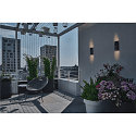 SLV LED Outdoor Wall luminaire VILUA UP/DOWN, IP54, 16W 3000K 810lm 2x100�, anthracite