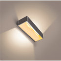SLV LED Wall luminaire LOGS IN L, 17W, 3000K, 1100lm, TRIAC dimmable, silver/white