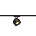 LED 1-Phase spot KALU TRACK LED, 13W, 85�, 3000K, 860lm, incl. 1-Phase adaptor, black