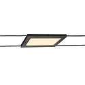 SLV LED Seilleuchte PLYTTA rectangular f�r TENSEO Niedervolt-Seilsystem, 9W, 2700K, 580lm, schwarz