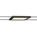 SLV LED Seilleuchte PLYTTA rectangular f�r TENSEO Niedervolt-Seilsystem, 9W, 2700K, 580lm, schwarz
