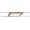 SLV LED Seilleuchte PLYTTA rectangular f�r TENSEO Niedervolt-Seilsystem, 9W, 2700K, 580lm, chrom