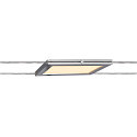 SLV LED Seilleuchte PLYTTA rectangular f�r TENSEO Niedervolt-Seilsystem, 9W, 2700K, 580lm, chrom