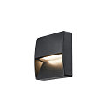 SLV Outdoor luminaire DOWNUNDER OUT SQUARE WL LED Wall recessed luminaire, 4,5W, 3000/4000K, 150lm, IP65, anthracite