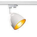 3-Phasen-Strahler PARA CONE 14, GU10 QPAR51 max. 25W, inkl. Adapter, Wei� / innen Gold