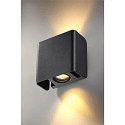 SLV LED Outdoor Wall luminaire MANA OUT, 12W, 60�, 3000K, 325lm, IP65, dimmable, anthracite