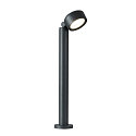 SLV LED Outdoor luminaire ESKINA 80 POLE LED Floor lamp, 14,5W, 95�, 3000/4000K, 1000lm, IP65, dimmable, anthracite