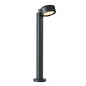 SLV LED Outdoor luminaire ESKINA 80 POLE LED Floor lamp, 14,5W, 95�, 3000/4000K, 1000lm, IP65, dimmable, anthracite