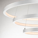 SLV LED Pendelleuchte ONE TRIPLE DALI, 65W 3000/4000K 3900/4200lm, DALI dimmbar, Wei�