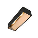 SLV LED Wandleuchte LOGS IN L DTW, Up/Down, indirekt, CRi >90, Dim-To-Warm, 21W 2000-3000K 1110lm, schwarz / gold