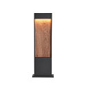SLV LED Outdoor luminaire FLATT POLE LED Floor lamp, 9,7W, 3000/4000K, 400lm, IP65, 65cm, anthracite/brown