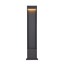 SLV LED Outdoor luminaire FLATT POLE LED Floor lamp, 9,7W, 3000/4000K, 400lm, IP65, 100cm, anthracite