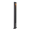 SLV LED Outdoor luminaire FLATT POLE LED Floor lamp, 9,7W, 3000/4000K, 400lm, IP65, 100cm, anthracite