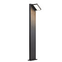 SLV Outdoor LED Stehleuchte ABRIDOR POLE 100, IP55 IK03, 12W 3000/4000K (CCT Switch) 980lm, schwenkbar, anthrazit, 100cm