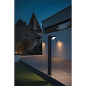 SLV Outdoor LED Stehleuchte ABRIDOR POLE 100, IP55 IK03, 12W 3000/4000K (CCT Switch) 980lm, schwenkbar, anthrazit, 100cm