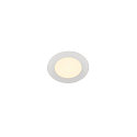 LED Ceiling recessed luminaire SENSER 12 LED, round, 470lm, IP20, white, 3000K