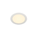 LED Ceiling recessed luminaire SENSER 18 LED, round, 950lm, IP20, white, 3000K