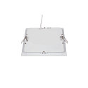 SLV LED Ceiling recessed luminaire SENSER 18 LED, square, 820lm, IP20, white, 3000K