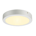 SLV LED Wall / Ceiling luminaire SENSER 24 CW, round, 15W, IP20, white, 3000K, 1200lm