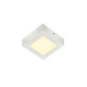 LED Wall / Ceiling luminaire SENSER 12 CW, square, IP20, white, 8,2W, 3000K, 480lm