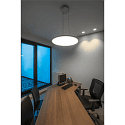 SLV LED Pendelleuchte PANEL 60 DALI LED, rund, 42W, 110�, 4000K, 3350lm, grau