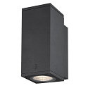 Premium-LED Outdoor Wandleuchte ENOLA SQUARE SINGLE CCT, IP65 IK02, Gr��e S, 6W 3000/4000K 390/450lm 30�, CRi>90, Anthrazit