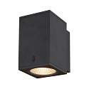 Premium-LED Outdoor Wandleuchte ENOLA SQUARE SINGLE CCT, IP65 IK02, Gr��e M, 10W 3000/4000K 720/820lm 38�, CRi>90, Anthrazit