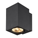 SLV Premium-LED Outdoor Wall luminaire ENOLA SQUARE SINGLE CCT, IP65 IK02, M-size, 10W 3000 / 4000K 720 / 820lm 38�, CRi>90