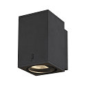 SLV Premium-LED Outdoor Wall luminaire ENOLA SQUARE SINGLE CCT, IP65 IK02, M-size, 10W 3000 / 4000K 720 / 820lm 38�, CRi>90