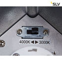 SLV Premium-LED Outdoor Ceiling luminaire ENOLA SQUARE CCT, IP65 IK02, S-size, 9W 3000 / 4000K 510 / 580lm 38°, CRi>90, anthracite