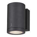 SLV Premium-LED Outdoor Wall luminaire ENOLA ROUND SINGLE CCT, IP65 IK02, M-size, 10W 3000 / 4000K 720 / 820lm 38�, CRi>90