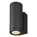SLV LED Au�enwandleuchte ENOLA ROUND UP/DOWN CCT, IP65 IK06, CRi >90, anthrazit, Gr��e S, 7.8W 3000/4000K 620/700lm 2x30�
