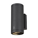 LED Au�enwandleuchte ENOLA ROUND UP/DOWN CCT, IP65 IK06, CRi >90, anthrazit, Gr��e M, 20W 3000/4000K 1660/1900lm 2x38�