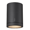 Premium-LED Outdoor Ceiling luminaire ENOLA ROUND CCT, IP65 IK02, S-size, 9W 3000 / 4000K 510 / 580lm 38, CRi>90, anthracite