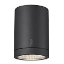 SLV Premium-LED Outdoor Ceiling luminaire ENOLA ROUND CCT, IP65 IK02, S-size, 9W 3000 / 4000K 510 / 580lm 38, CRi>90, anthracite