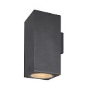 Premium-LED Outdoor Wandleuchte ENOLA SQUARE UP/DOWN CCT, IP65 IK02, Gr��e L, 53W 3000/4000K 5400/6000lm 30�, CRi>90