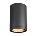 Premium-LED Outdoor Deckenleuchte ENOLA ROUND CCT, IP65 IK02, Gr��e L, 35W 3000/4000K 2500/2800lm 38, CRi>90, Anthrazit