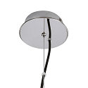 SLV Pendant luminaire PANTILO CONVEX 40 Indoor, E27, chrome, with canopy