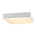 SLV Outdoor LED Wand-/Deckenleuchte AINOS SQUARE, IP65, 30 x 30cm, 17W 3000/4000K (CCT Switch) 1300lm, wei� / opal