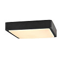 SLV Outdoor LED Wand-/Deckenleuchte AINOS SQUARE, IP65, 30 x 30cm, 17W 3000/4000K (CCT Switch) 1300lm, anthrazit / opal