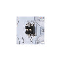 SLV Outdoor LED Wand-/Deckenleuchte AINOS SQUARE SENSOR, IP65, 30 x 30cm, 18W 3000/4000K (CCT Switch) 1300lm, anthrazit / opal