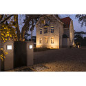 SLV Outdoor LED Wand-/Deckenleuchte AINOS SQUARE SENSOR, IP65, 30 x 30cm, 18W 3000/4000K (CCT Switch) 1300lm, anthrazit / opal