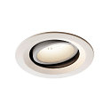 LED Ceiling recessed luminaire NUMINOS DL M, 4000K, IP20, rotatable / pivotable, 40�, 1750lm, UGR 20, white/white