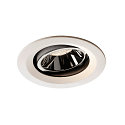 LED Deckeneinbauleuchte NUMINOS DL M, 4000K, IP20, dreh-/schwenkbar, 40�, 1660lm, UGR 17, Wei� / Chrom