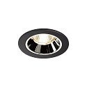 LED Ceiling recessed luminaire NUMINOS DL S, 4000K, IP20, 20�, 750lm, UGR 16, black/chrome
