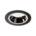 LED Ceiling recessed luminaire NUMINOS DL M, 4000K, IP20, 40�, 1660lm, UGR 17, black/chrome