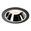 LED Ceiling recessed luminaire NUMINOS DL XL, 4000K, IP20, 40�, 3750lm, UGR 18, black/chrome