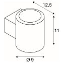 SLV LED Wandleuchte OCULUS UP/DOWN, 15W, 2000-3000K, 1110lm, IP20, dimmbar, wei�