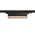 LED 3-Phasen Strahler SIGHT MOVE DALI, IP20, 45cm, mit Raster, CRi >90, schwenkbar, DALI dimmbar, 26W 3000K 2700lm 75°, schwarz